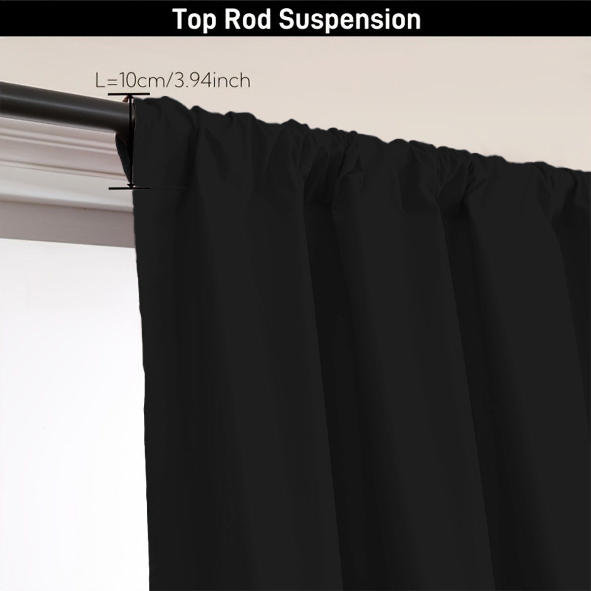 1 Piece of Simple Solid Color  - Home Decor Curtain avaliação e preço