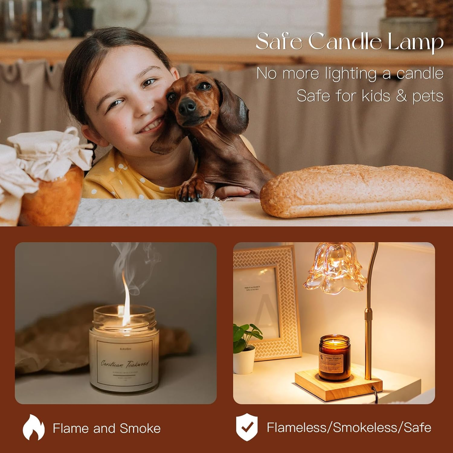 Candle Warmer Lamp with Timer: - Home Decor Gold avaliação e preço