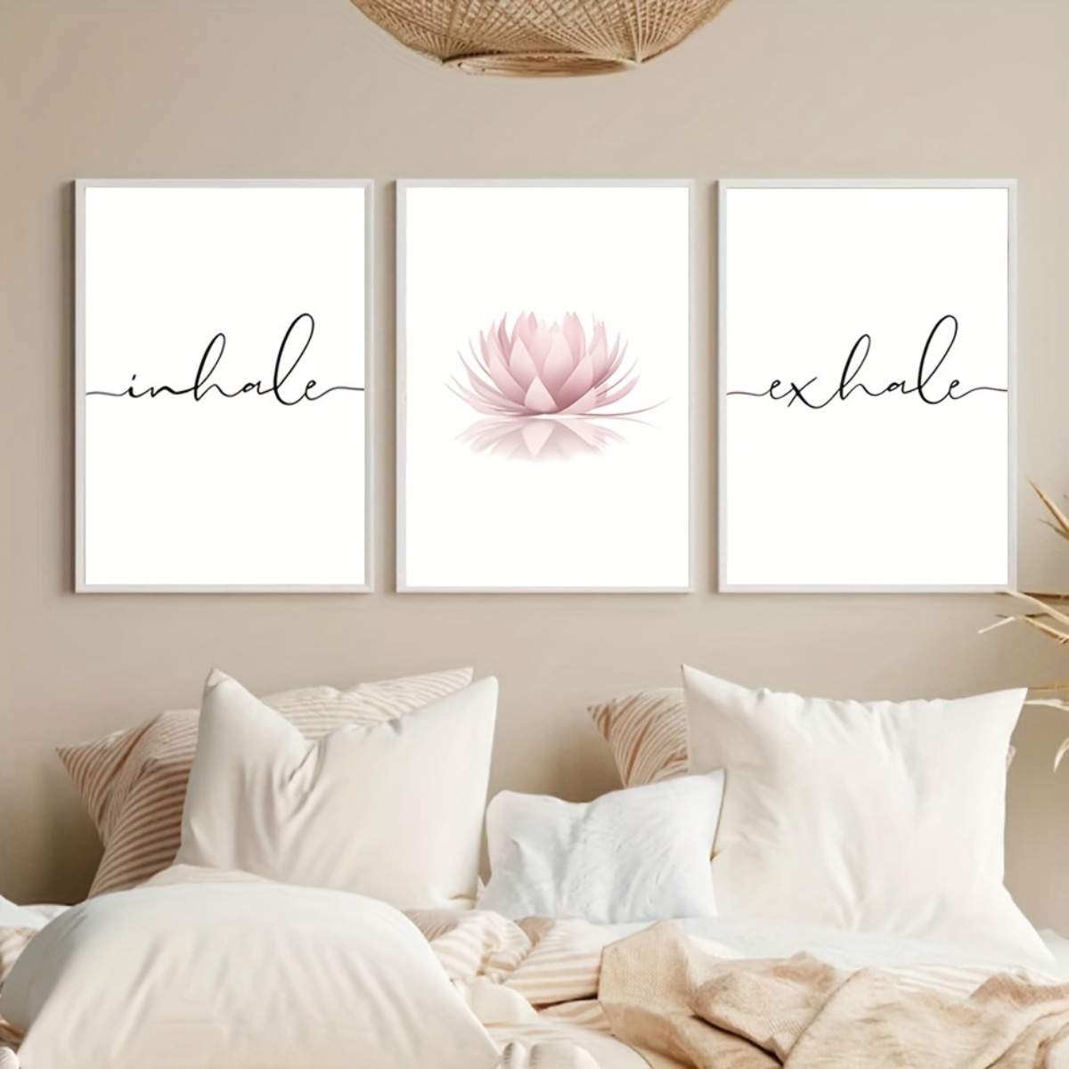 3pcs/set Inhale Exhale Zen Abs - Home Decor Yoga avaliação e preço