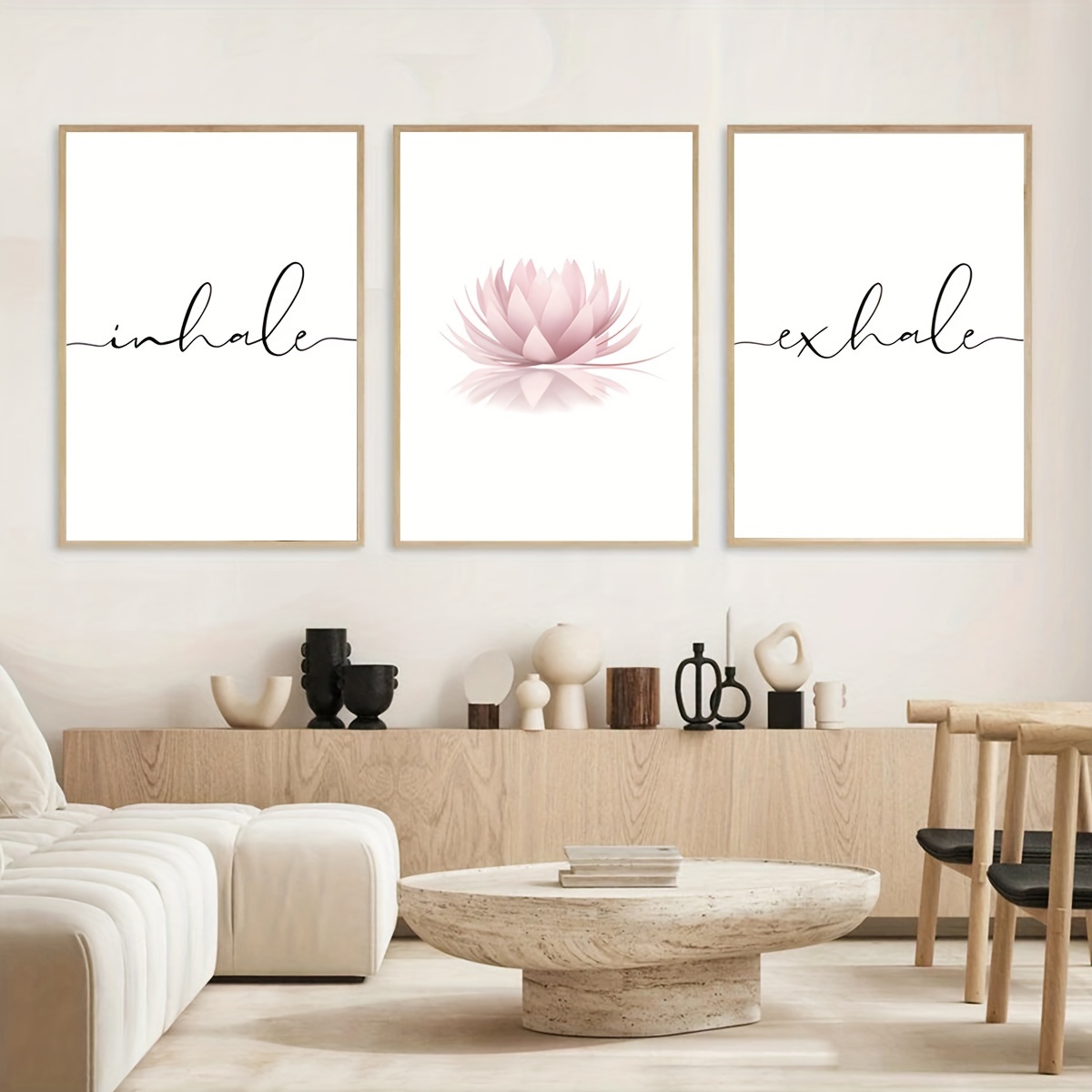 3pcs/set Inhale Exhale Zen Abs - Home Decor Yoga avaliação e preço