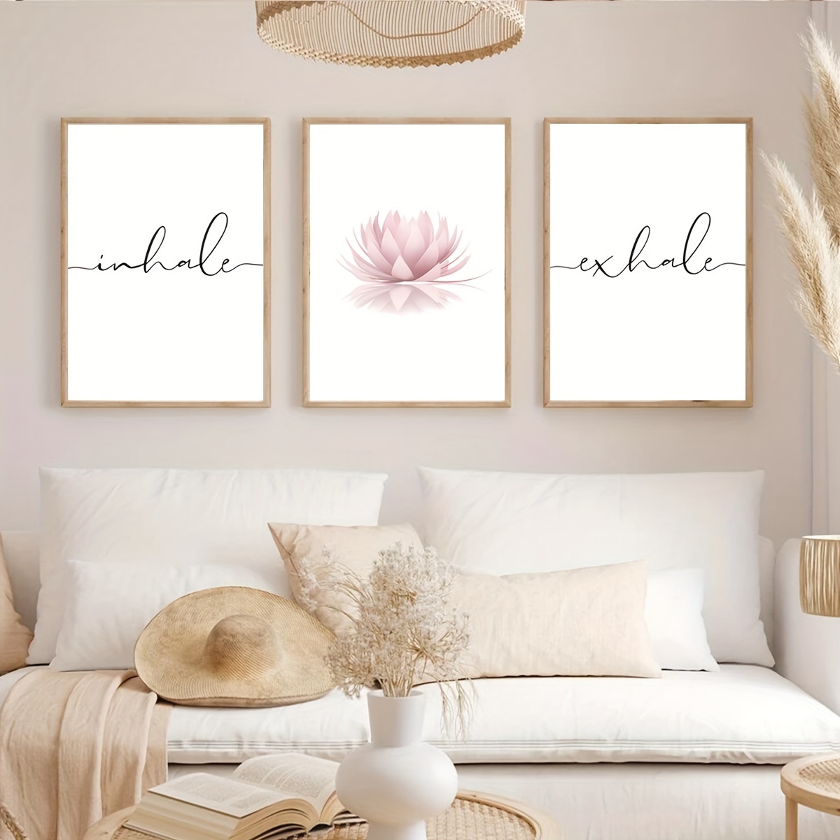 3pcs/set Inhale Exhale Zen Abs - Home Decor Yoga avaliação e preço