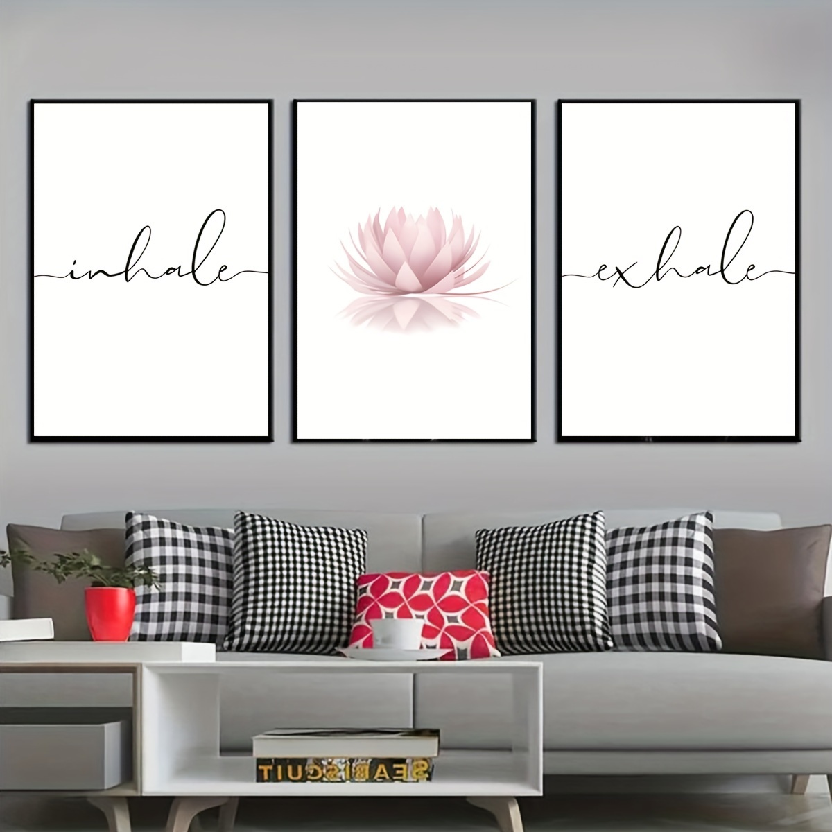 3pcs/set Inhale Exhale Zen Abs - Home Decor Yoga avaliação e preço