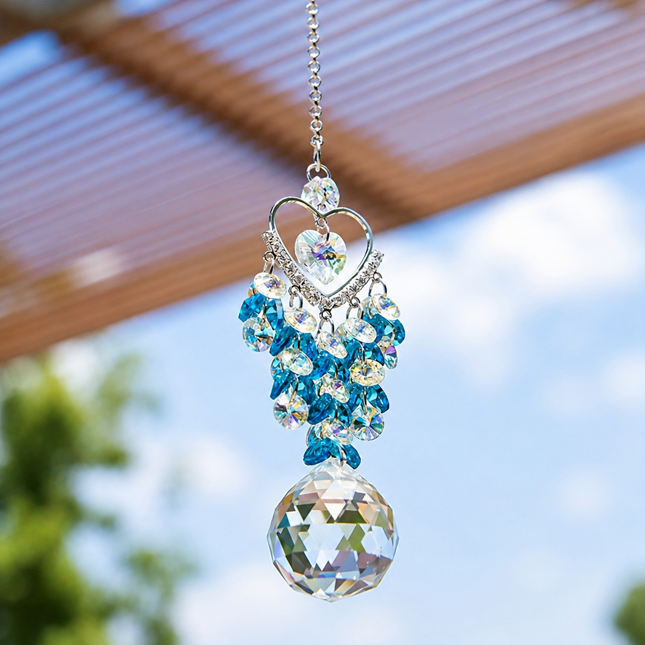 Heart Crystal Sun Catcher Hang - Crystal Sun Catcher avaliação e preço