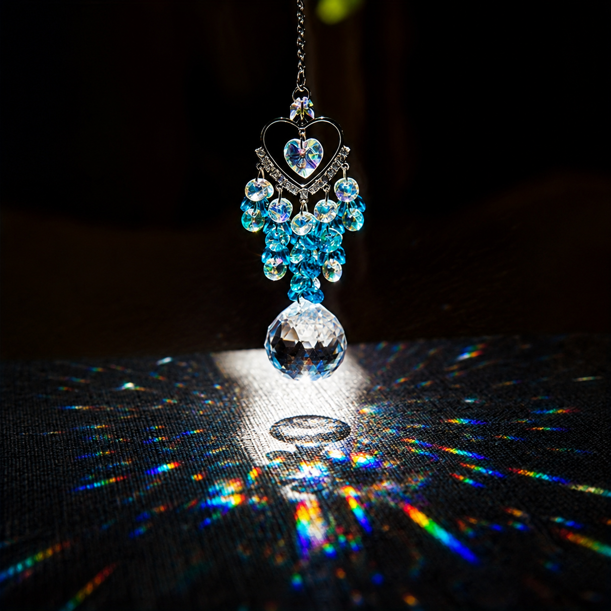 Heart Crystal Sun Catcher Hang - Crystal Sun Catcher avaliação e preço