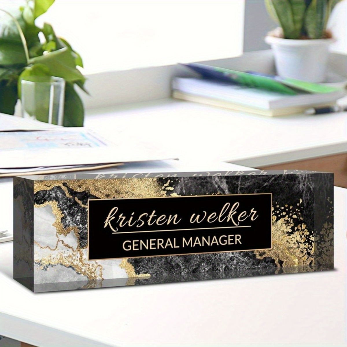 [2D Flat] Black Gold Marble Pe - Home Decor Gold avaliação e preço