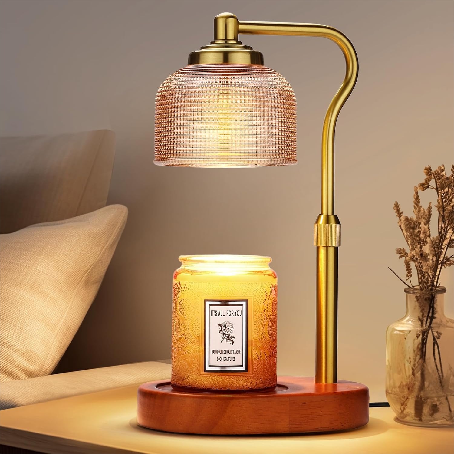 Candle Warmer Lamp With Timer  - Home Decor Gold avaliação e preço
