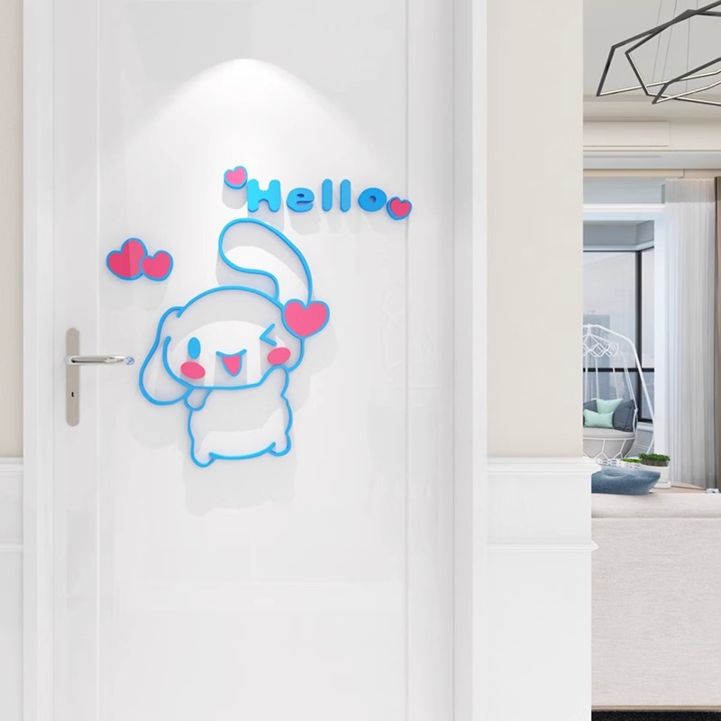 Sanrio Cinnamoroll 3D acrylic  - Home Decor Sticker avaliação e preço