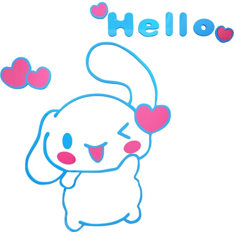 Sanrio Cinnamoroll 3D acrylic  - Home Decor Sticker avaliação e preço