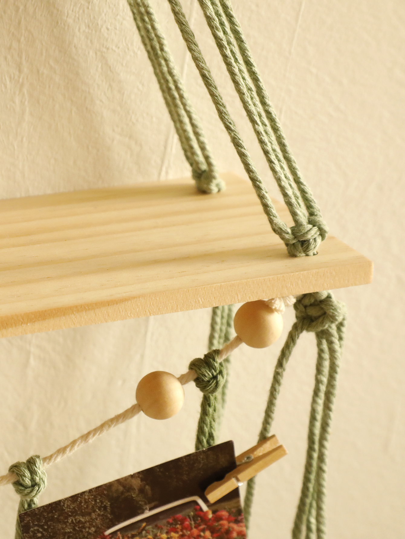 Leaf Macrame Floating Shelf Ta - Home Decor Yoga avaliação e preço