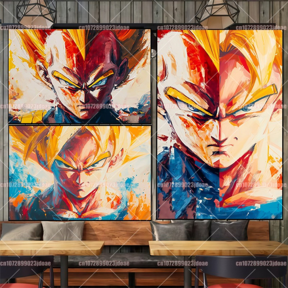 Dragon Ball Anime Wall Art - V - Home Decor Tv avaliação e preço