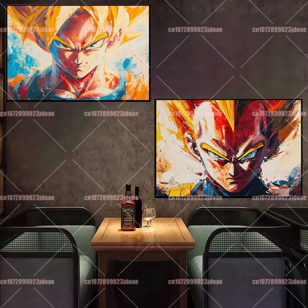 Dragon Ball Anime Wall Art - V - Home Decor Tv avaliação e preço