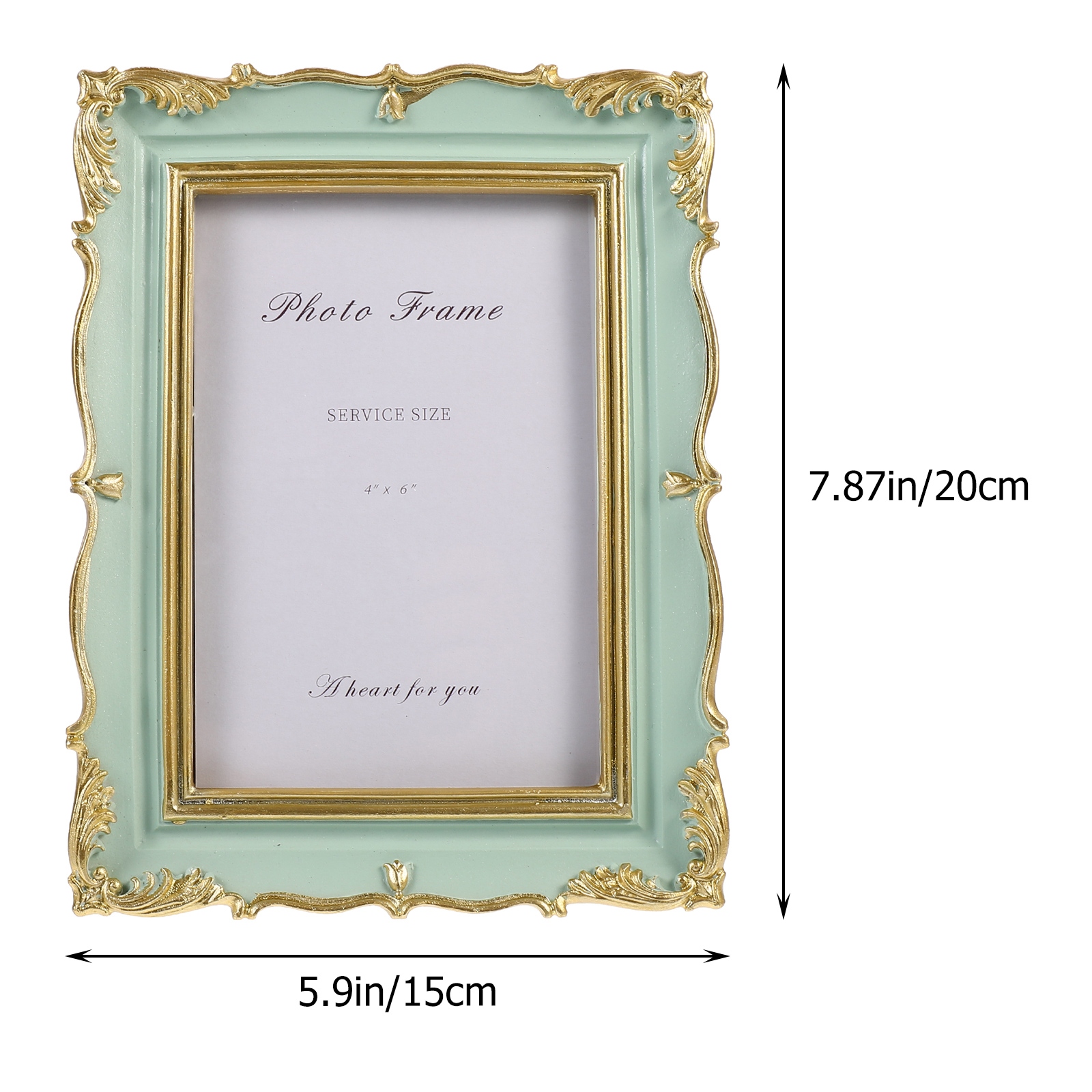 Resin Glass Vintage Photo Fram - Bamboo Photo Frame avaliação e preço