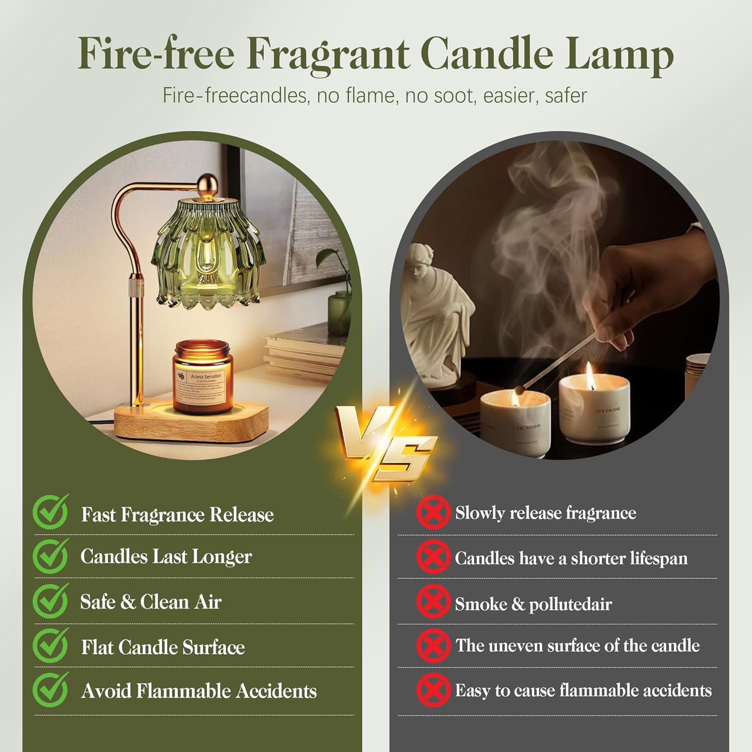 Candle Warmer Lamp With Timer  - Home Decor Gold avaliação e preço