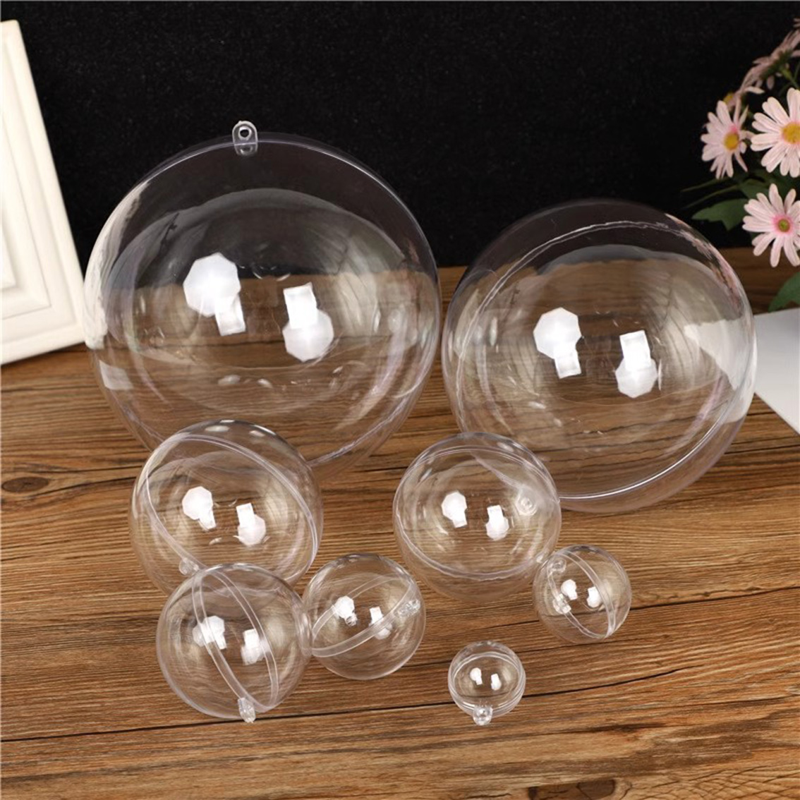 1-20CM Transparent Balls Hollo - Home Decor Xmas Gifts avaliação e preço