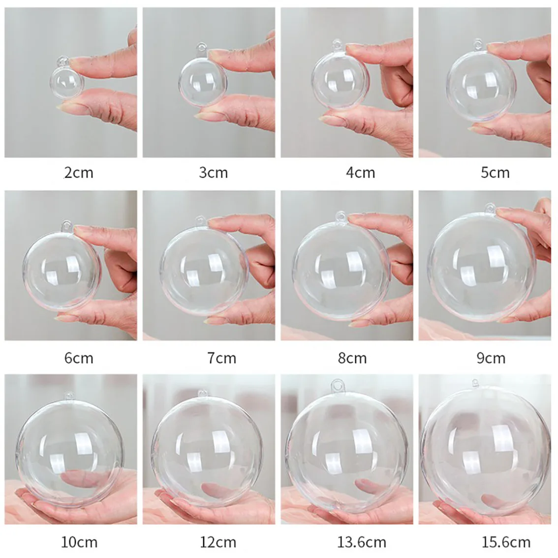 1-20CM Transparent Balls Hollo - Home Decor Xmas Gifts avaliação e preço