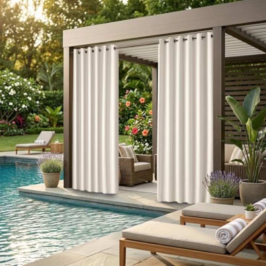 Waterproof Outdoor Curtain W84 - Home Decor Curtain avaliação e preço