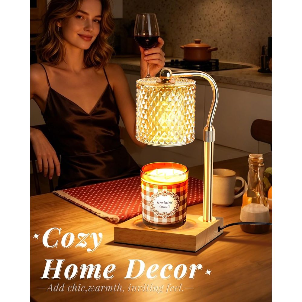 Adjustable Height Candle Warme - Home Decor Gold avaliação e preço
