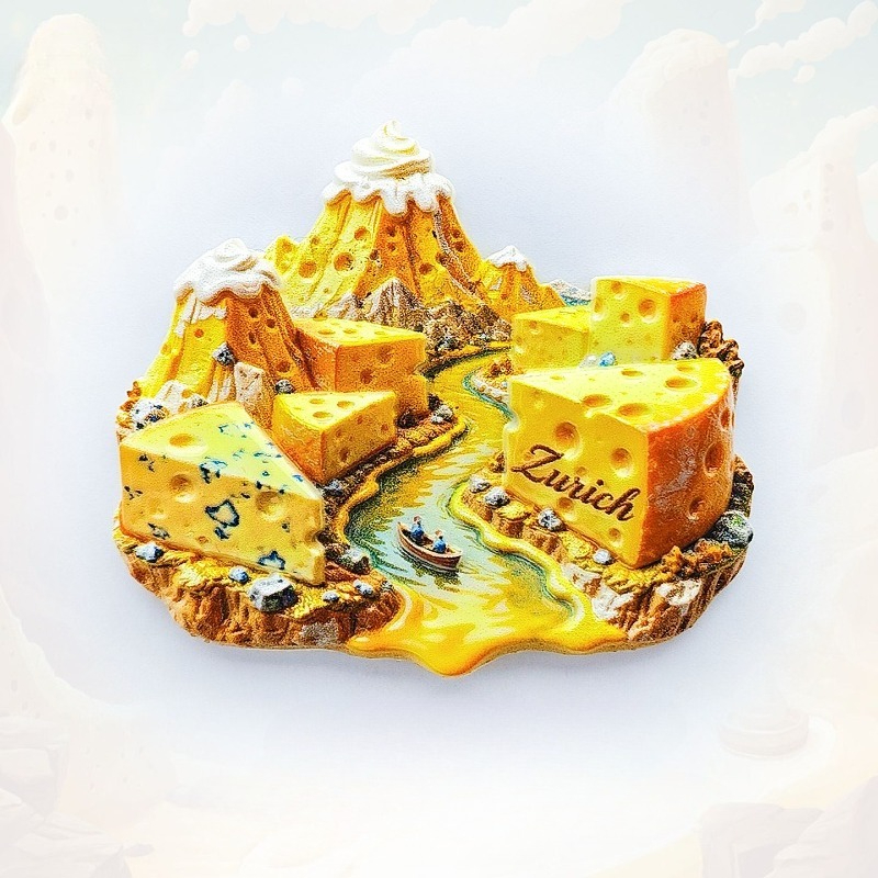 Zurich Cheese Fridge Magnet -  - Home Decor Zurich avaliação e preço