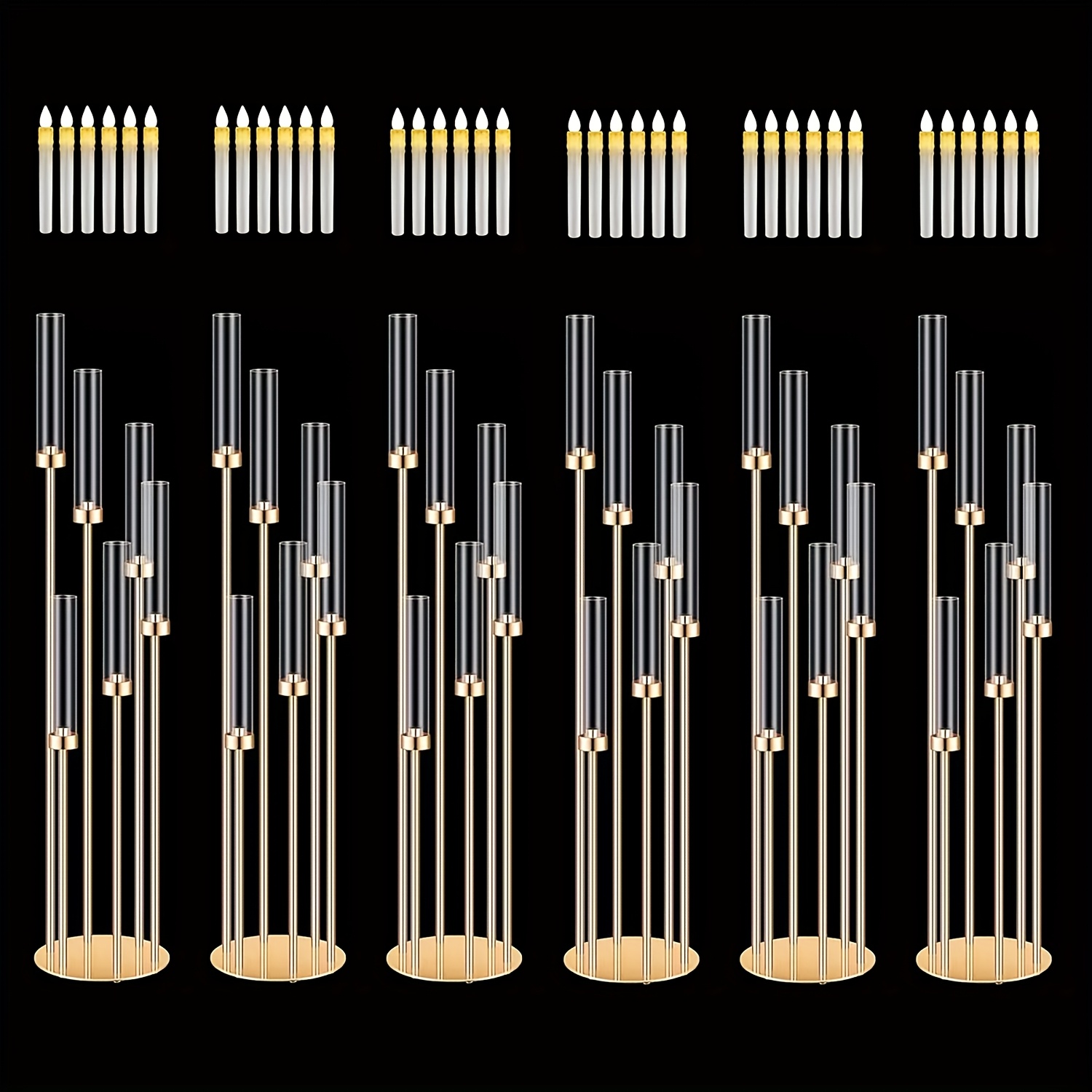 2 Sets Floor Candelabra 6 Arms - Flooring Home Decor avaliação e preço
