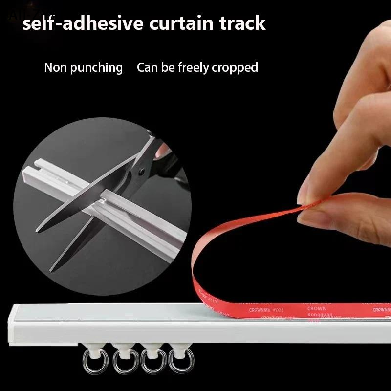 【R1a】Self Adhesive Curtain Sli - Home Decor Curtain avaliação e preço