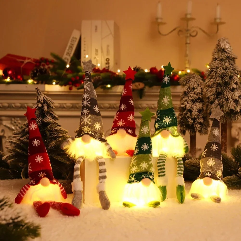 LED Christmas Gnome Faceless D - Home Decor Xmas Gifts avaliação e preço