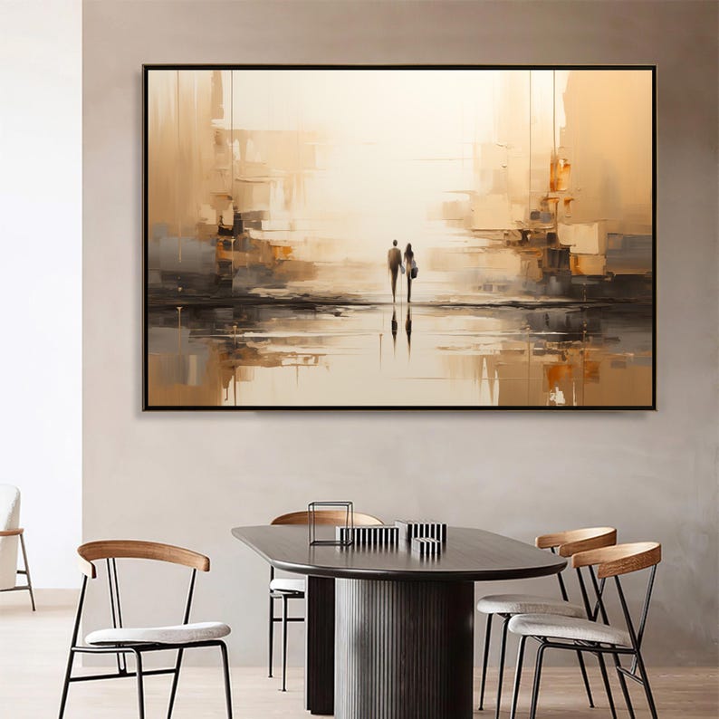 100% Handmade Modern Abstract  - Abstract Oil Painting avaliação e preço