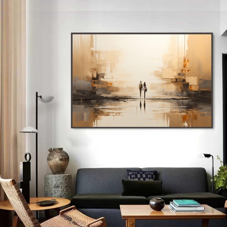 100% Handmade Modern Abstract  - Abstract Oil Painting avaliação e preço