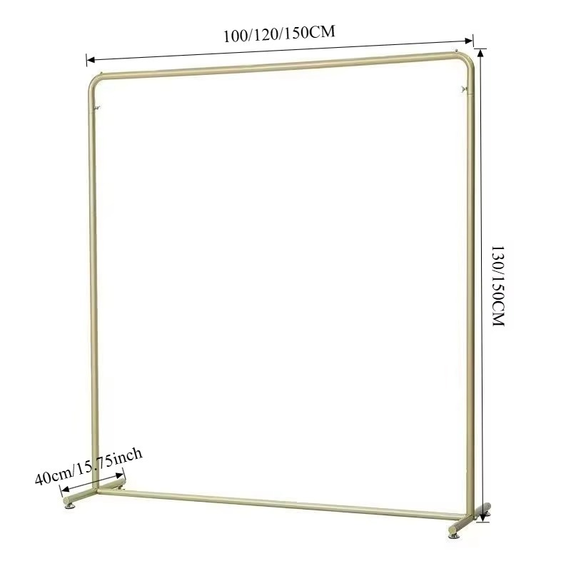 Luxury Gold Clothes Rack Iron  - Home Decor Retail Stores avaliação e preço