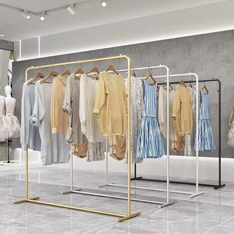 Luxury Gold Clothes Rack Iron  - Home Decor Retail Stores avaliação e preço