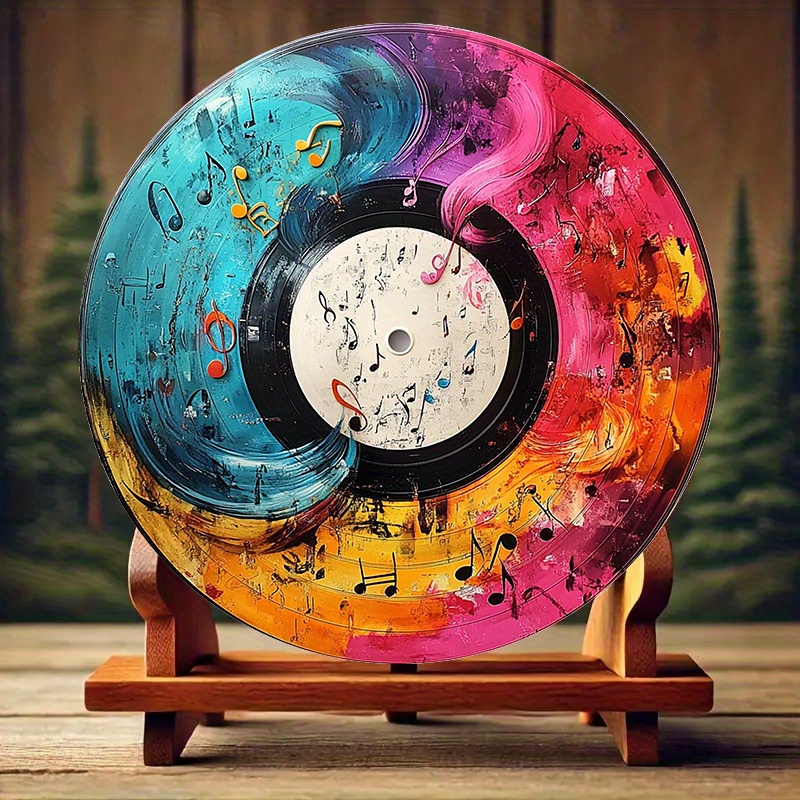 12-Inch Vibrant Vinyl Record A - Home Decor Kit avaliação e preço