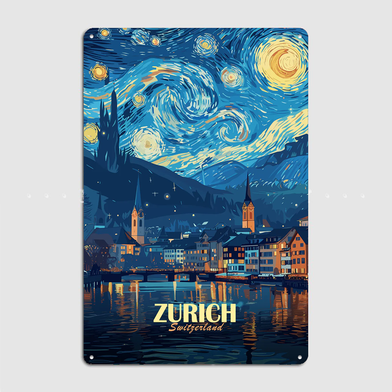 Zurich, Switzerland, Starry Ni - Home Decor Zurich avaliação e preço