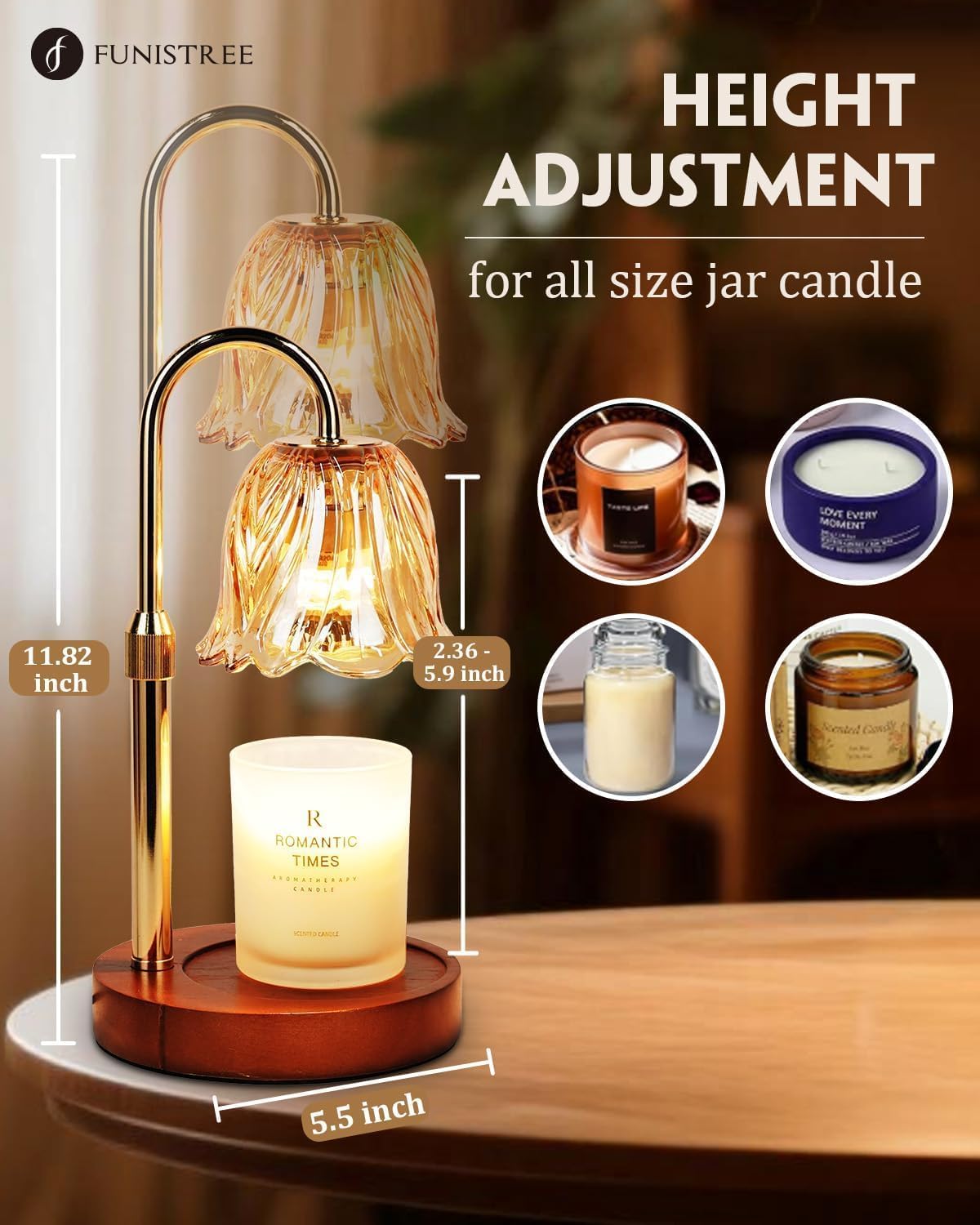 Candle Warmer Lamp Gold With T - Home Decor Gold avaliação e preço