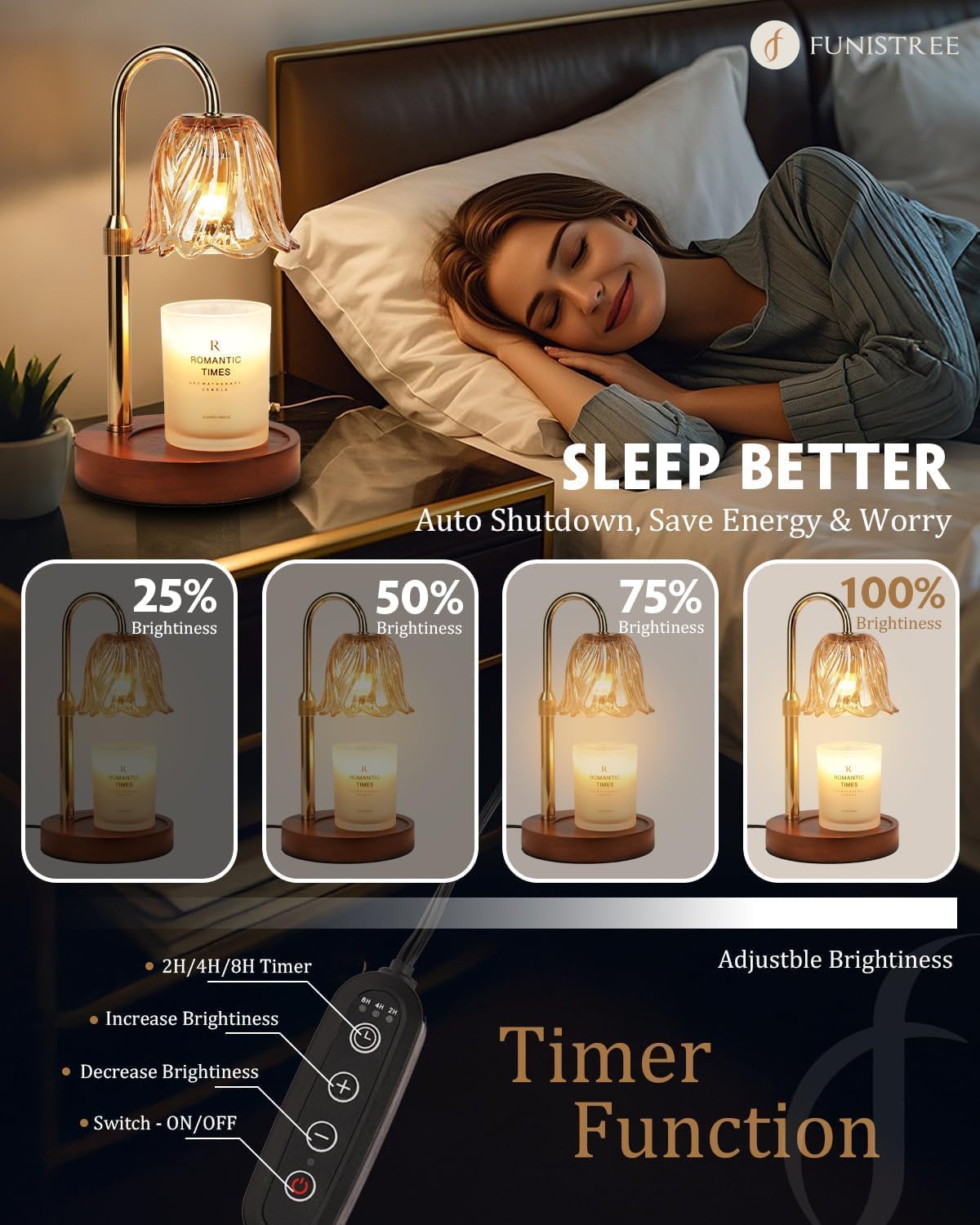 Candle Warmer Lamp Gold With T - Home Decor Gold avaliação e preço