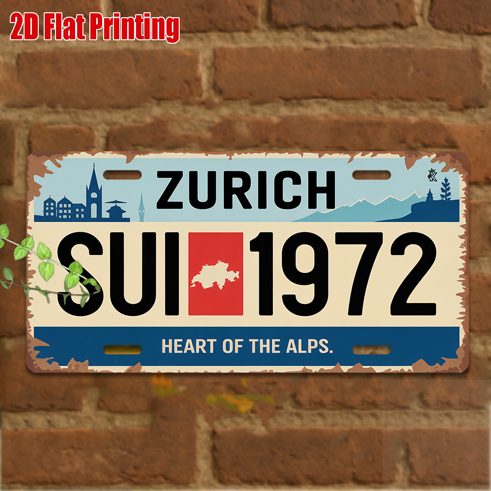 AL Sign - Vintage Durable Meta - Home Decor Zurich avaliação e preço