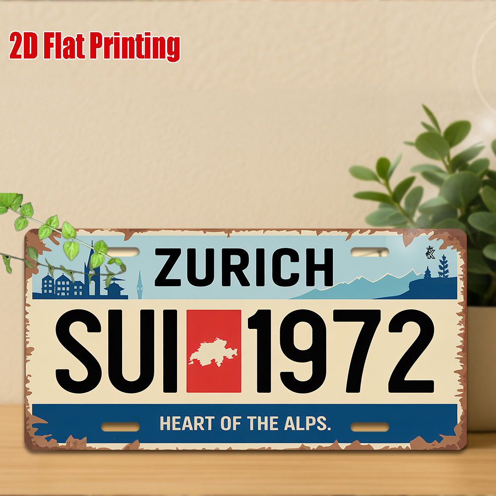 AL Sign - Vintage Durable Meta - Home Decor Zurich avaliação e preço