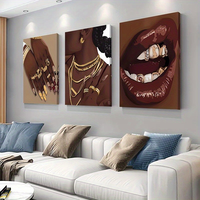 3pcs Framed Abstract Canvas Ar - Abstract Oil Painting avaliação e preço
