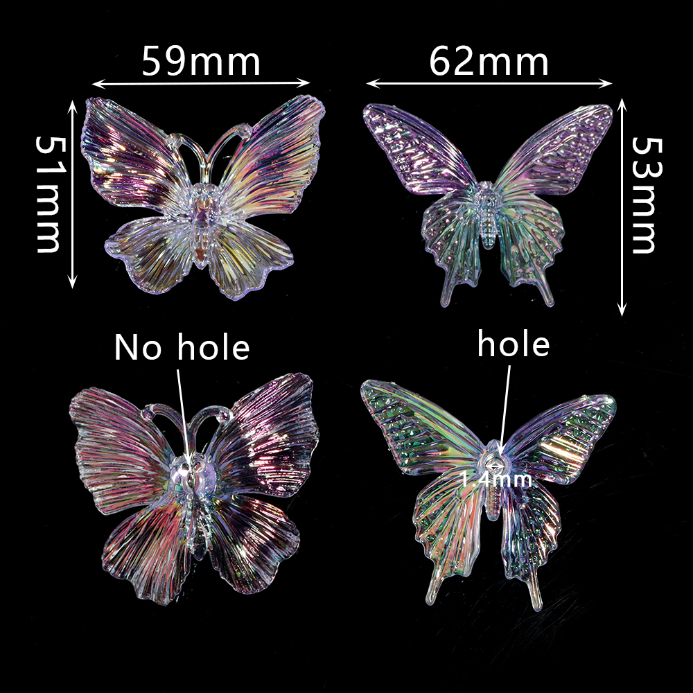 5pcs Acrylic Butterfly Gradien - Home Decor Solution avaliação e preço