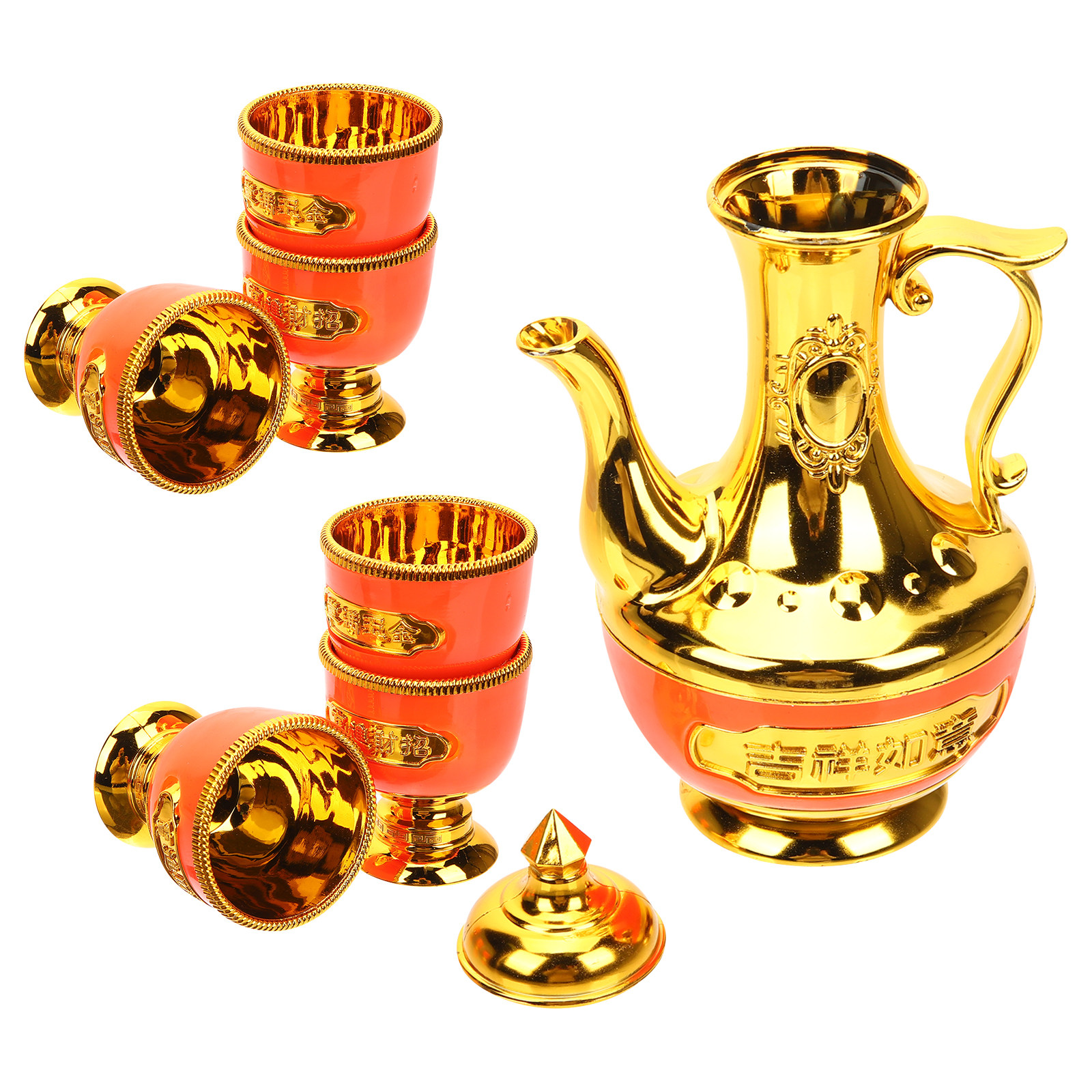 1Set Gold Plated Offering Gobl - Home Decor Yoga avaliação e preço