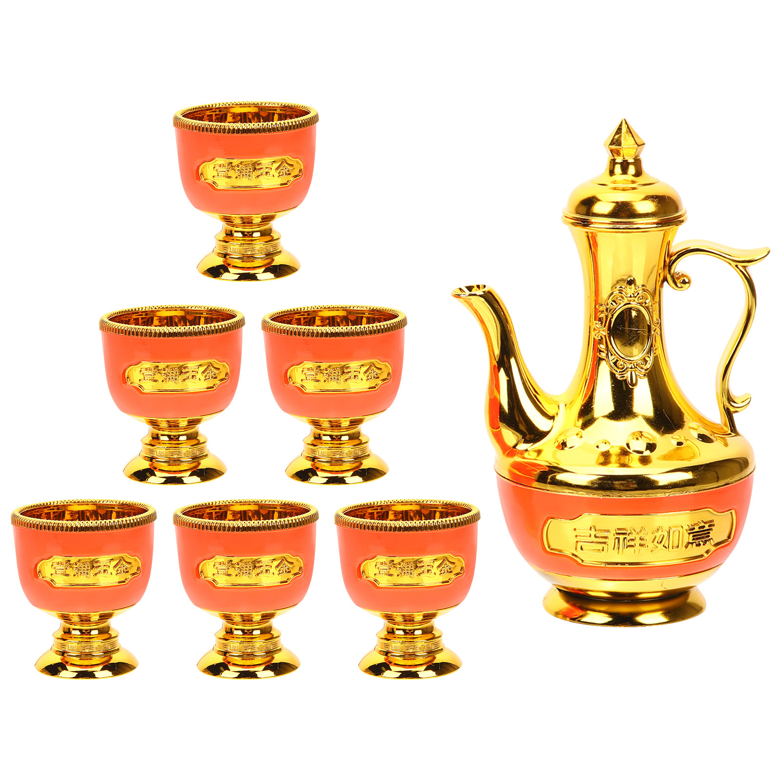 1Set Gold Plated Offering Gobl - Home Decor Yoga avaliação e preço