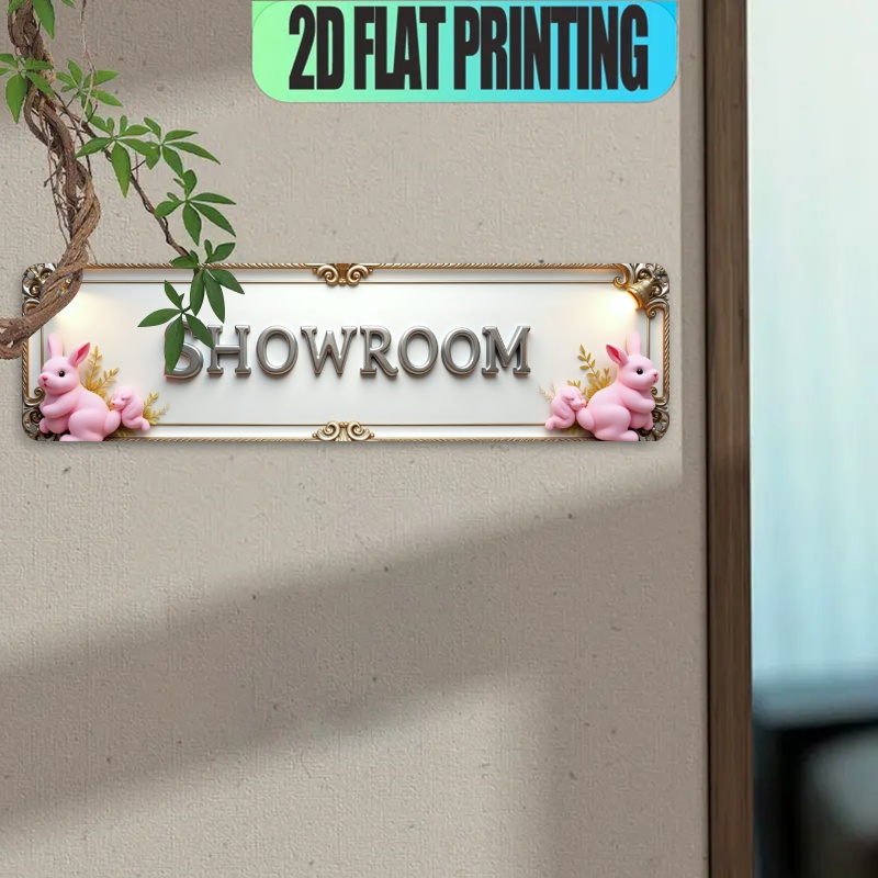 Tin Sign SHOWROOM 2D Flat Prin - Home Decor Retail Stores avaliação e preço