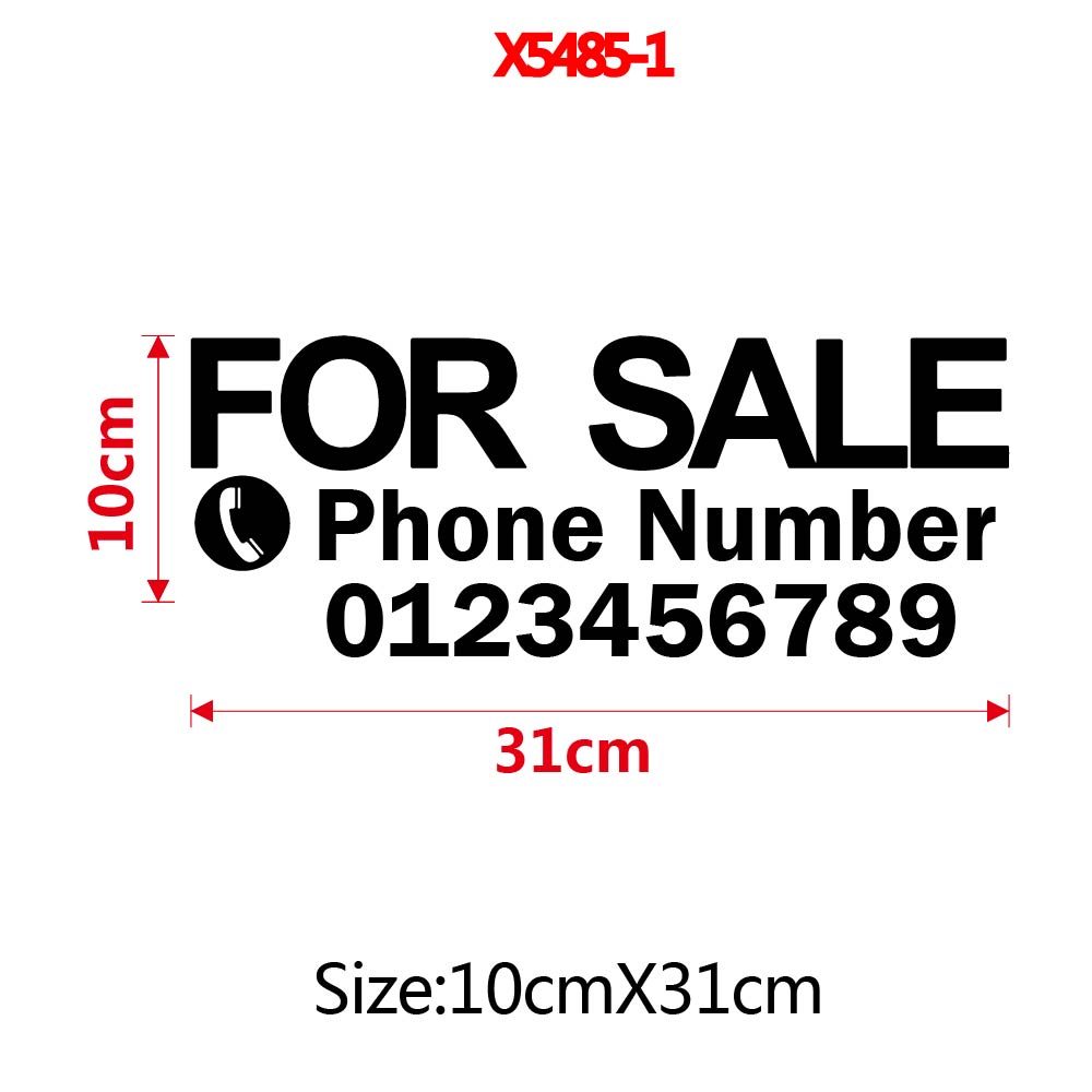 1pc Funny Custom Text with num - Home Decor Sticker avaliação e preço