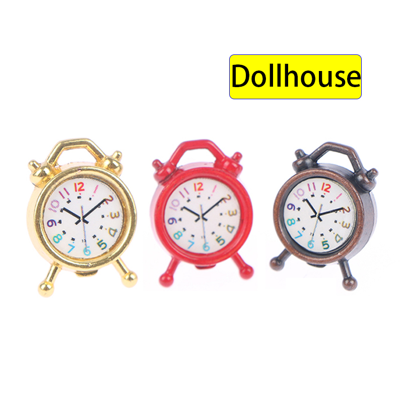 1PC 1:12 Scale Alarm Clock Dol - Home Decor Solution avaliação e preço