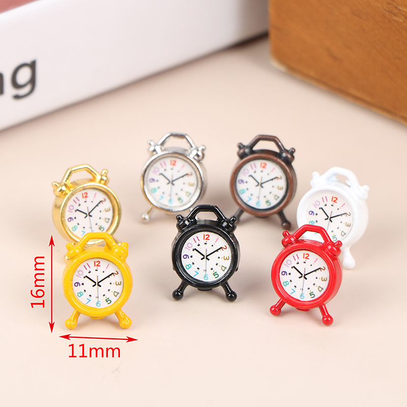 1PC 1:12 Scale Alarm Clock Dol - Home Decor Solution avaliação e preço