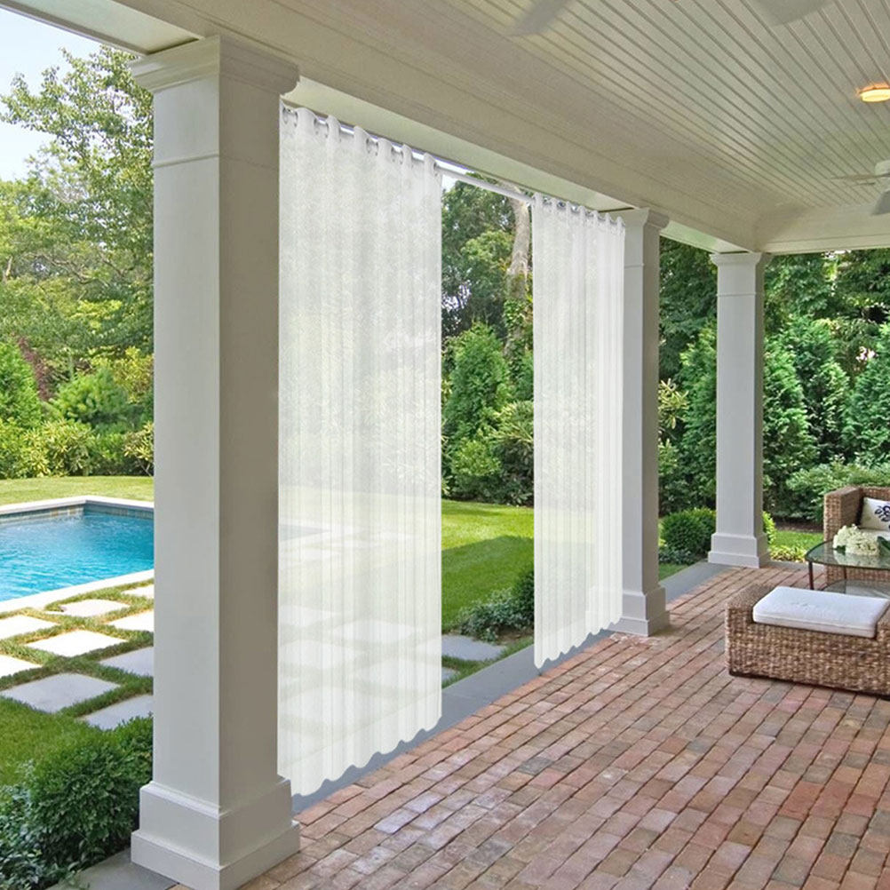 White Sheer Curtain Outdoor Wi - Home Decor Curtain avaliação e preço
