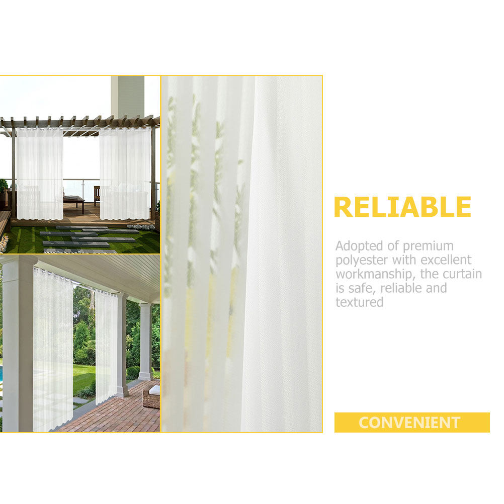 White Sheer Curtain Outdoor Wi - Home Decor Curtain avaliação e preço
