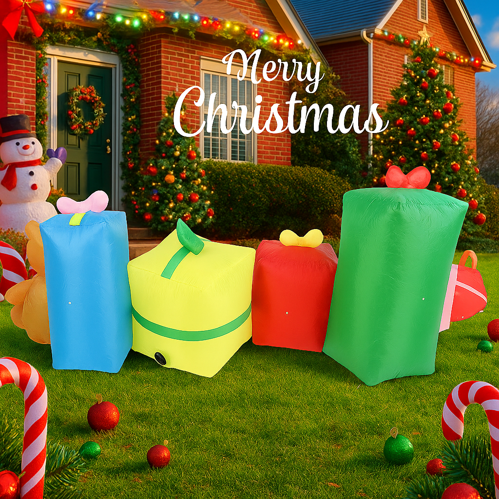 9.84FT Inflatable Gift Boxes T - Home Decor Xmas Gifts avaliação e preço