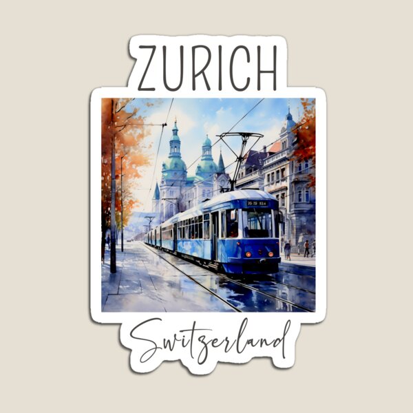 A Watercolor Design Of Zurich  - Home Decor Zurich avaliação e preço