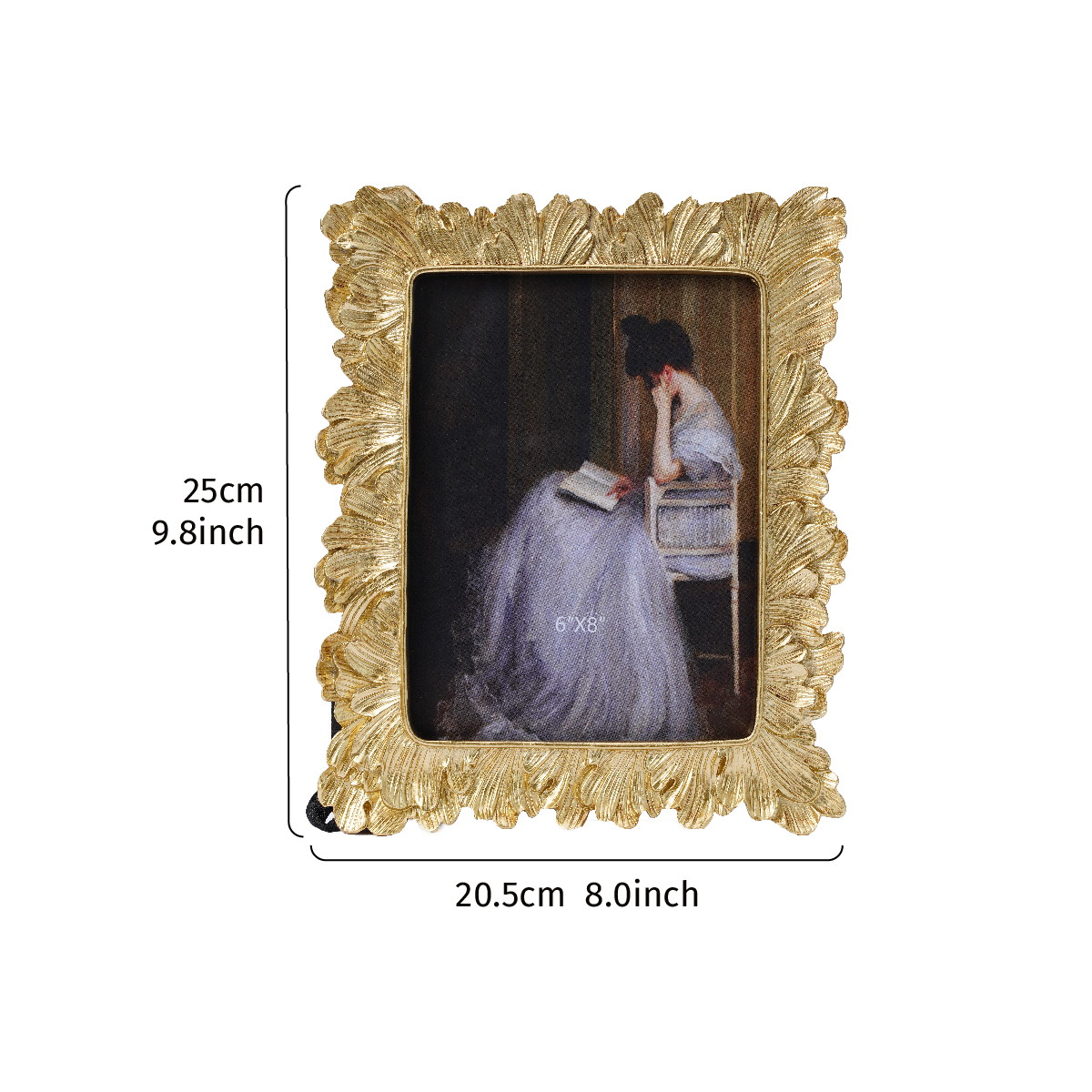 1PC, European-style golden pal - Bamboo Photo Frame avaliação e preço
