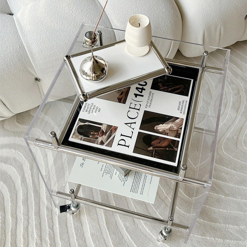Modern Coffee Table Minimalist - Home Decor On Wheels avaliação e preço