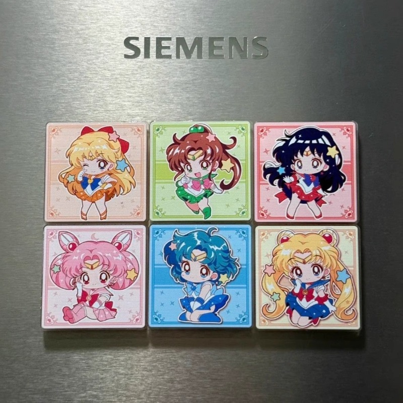7Pcs/set Sailor Moon Anime Car - Home Decor Sticker avaliação e preço